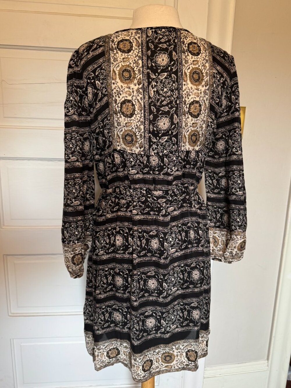 Joie Silk Boho Floral Dress w/ Slip - Picture 3 of 5